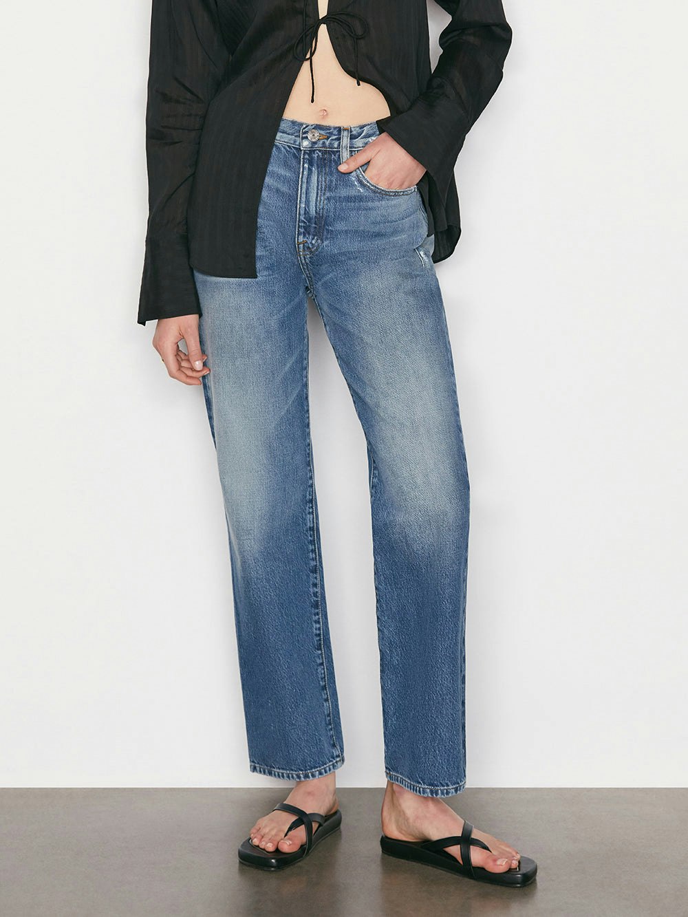 jeans front view